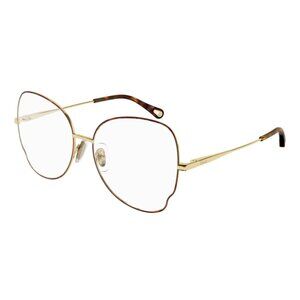NEW CHLOE EYEGLASSES HAVANA GOLD WOMEN EYEWEAR CHLOE CH0098O 008